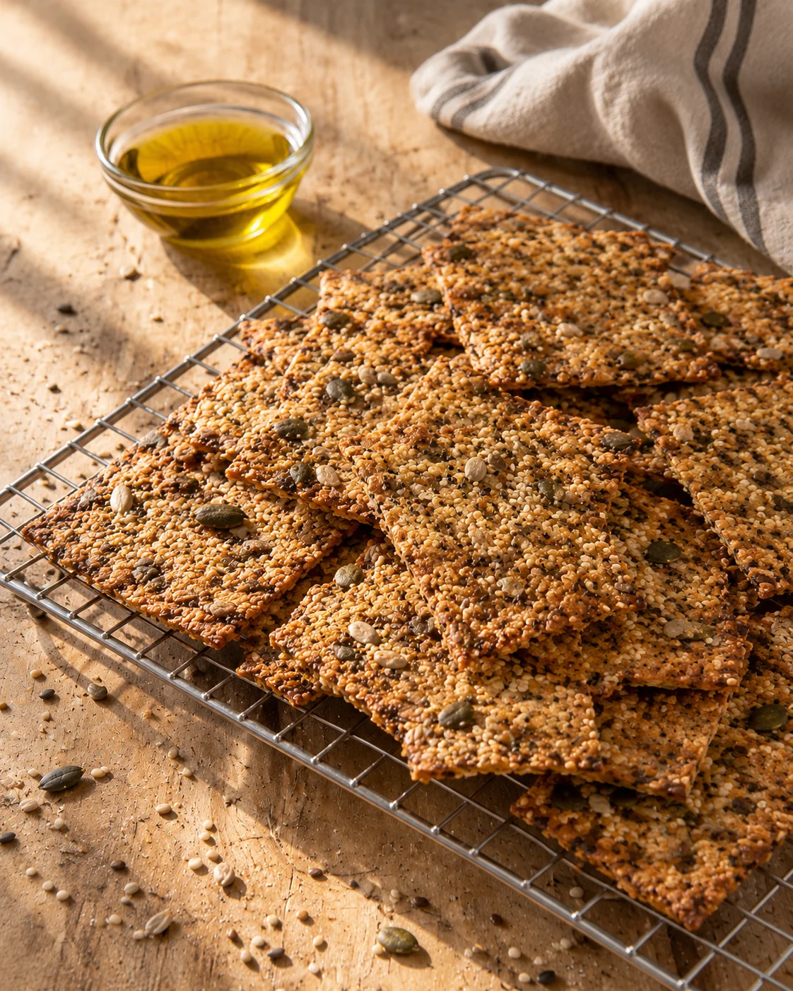 Crackers aux graines cuits au four : une recette saine et croustillante image 2