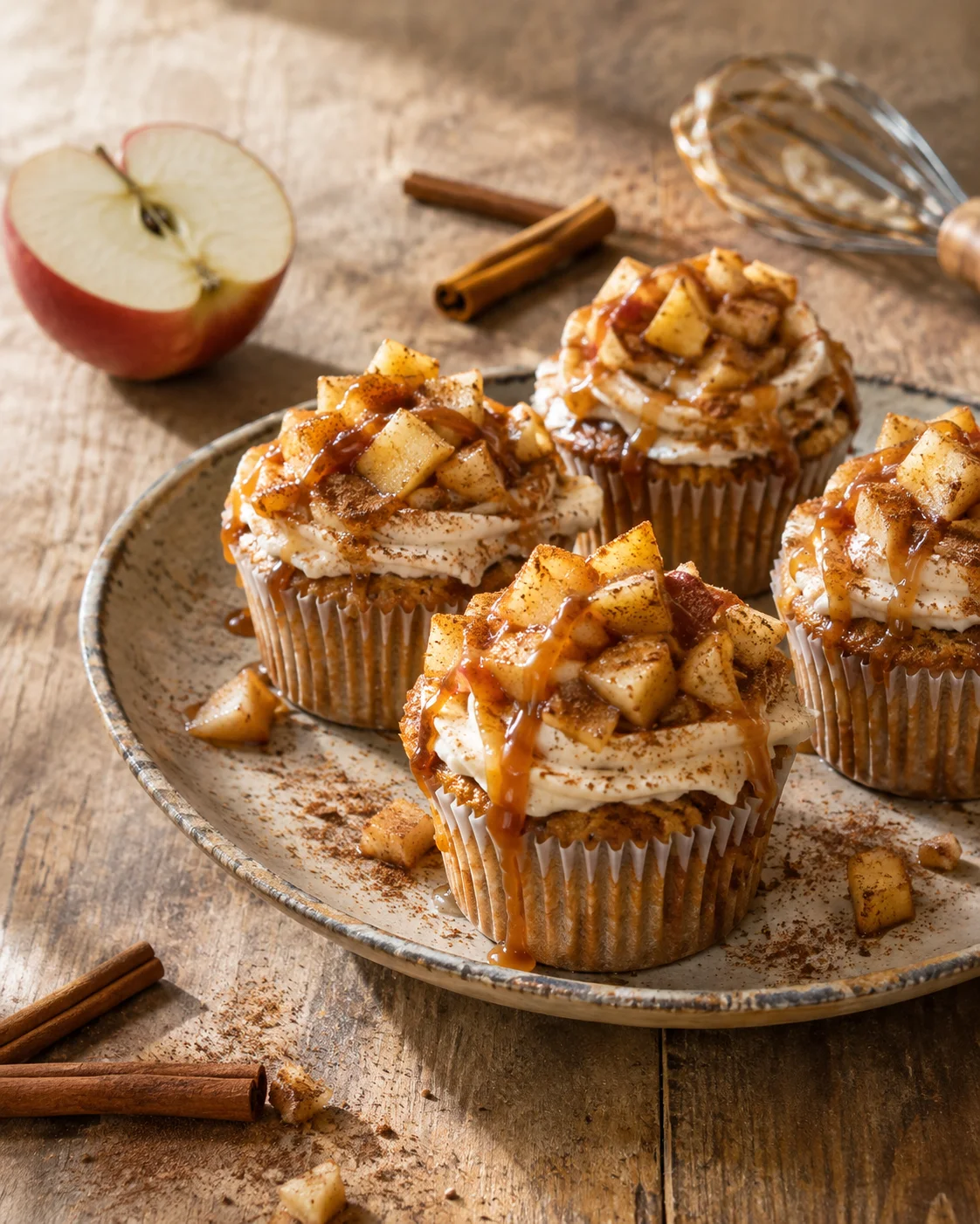 Cupcakes à la Tarte aux Pommes