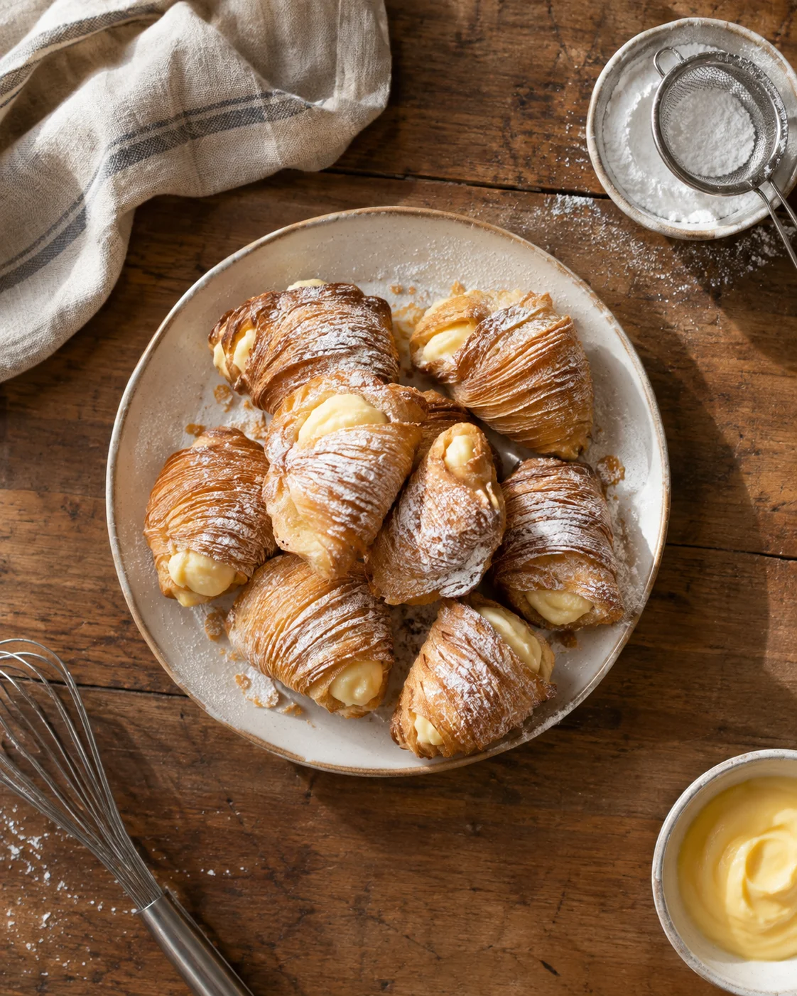 Feuilletés Italiens Traditionnels à la Crème Pâtissière image 2