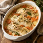 Filets de Cabillaud au Four à la Crème & aux Carottes — Fondants & Gourmands