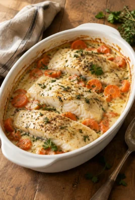 Filets de Cabillaud au Four à la Crème & aux Carottes — Fondants & Gourmands