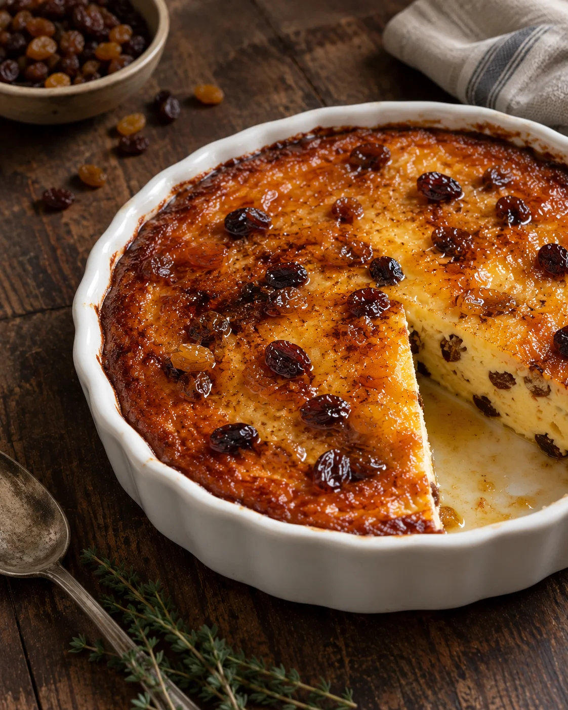 Flan aux Raisins Secs et au Miel image 2
