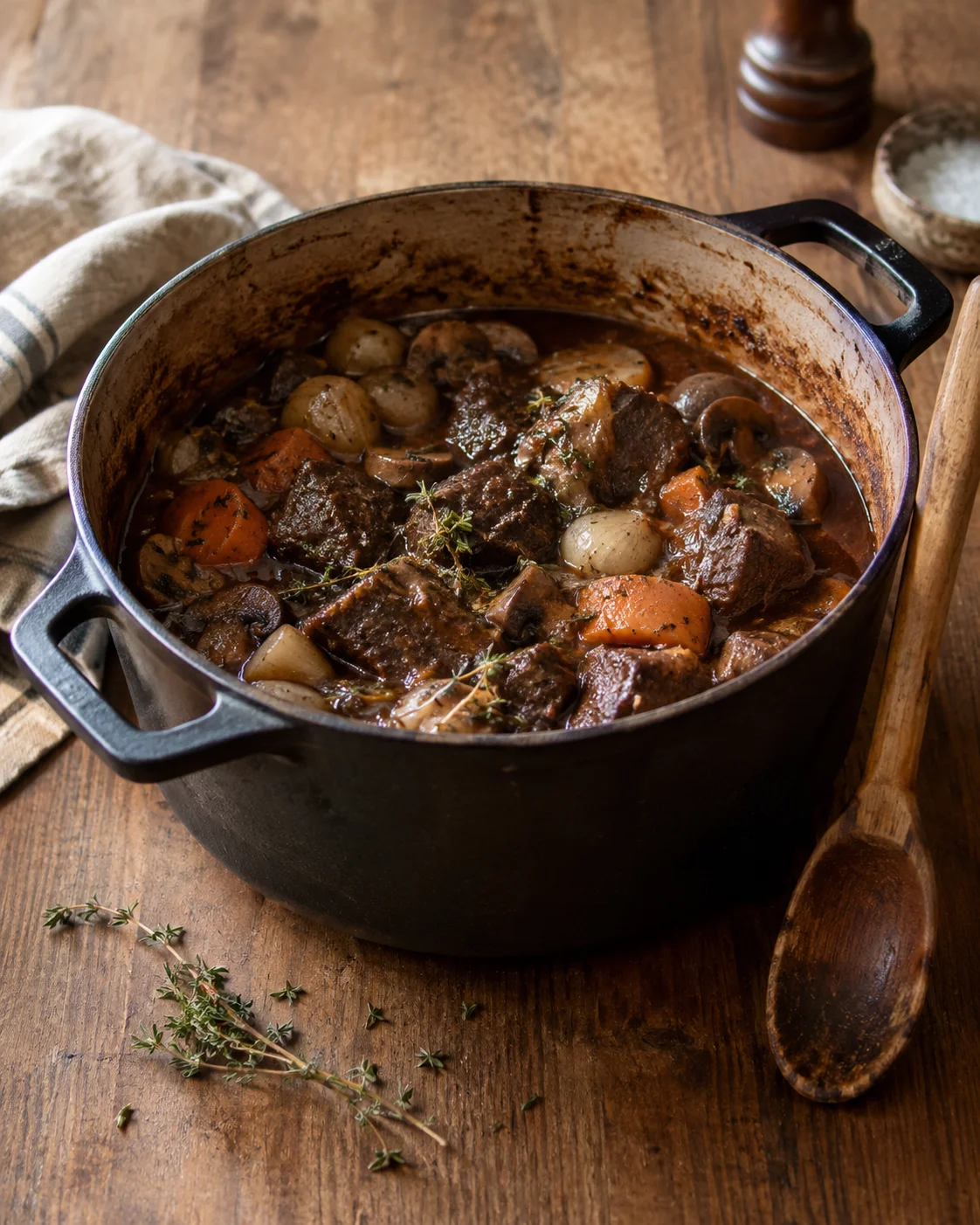 Fred’s Beef Bourguignon — Bœuf Bourguignon à la Française