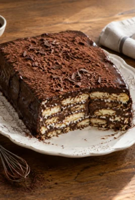 Gâteau aux Biscuits, à la Crème et au Chocolat — Dessert Sans Cuisson