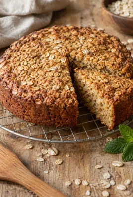 Gâteau aux Flocons d’Avoine Sans Farine et Sans Sucre