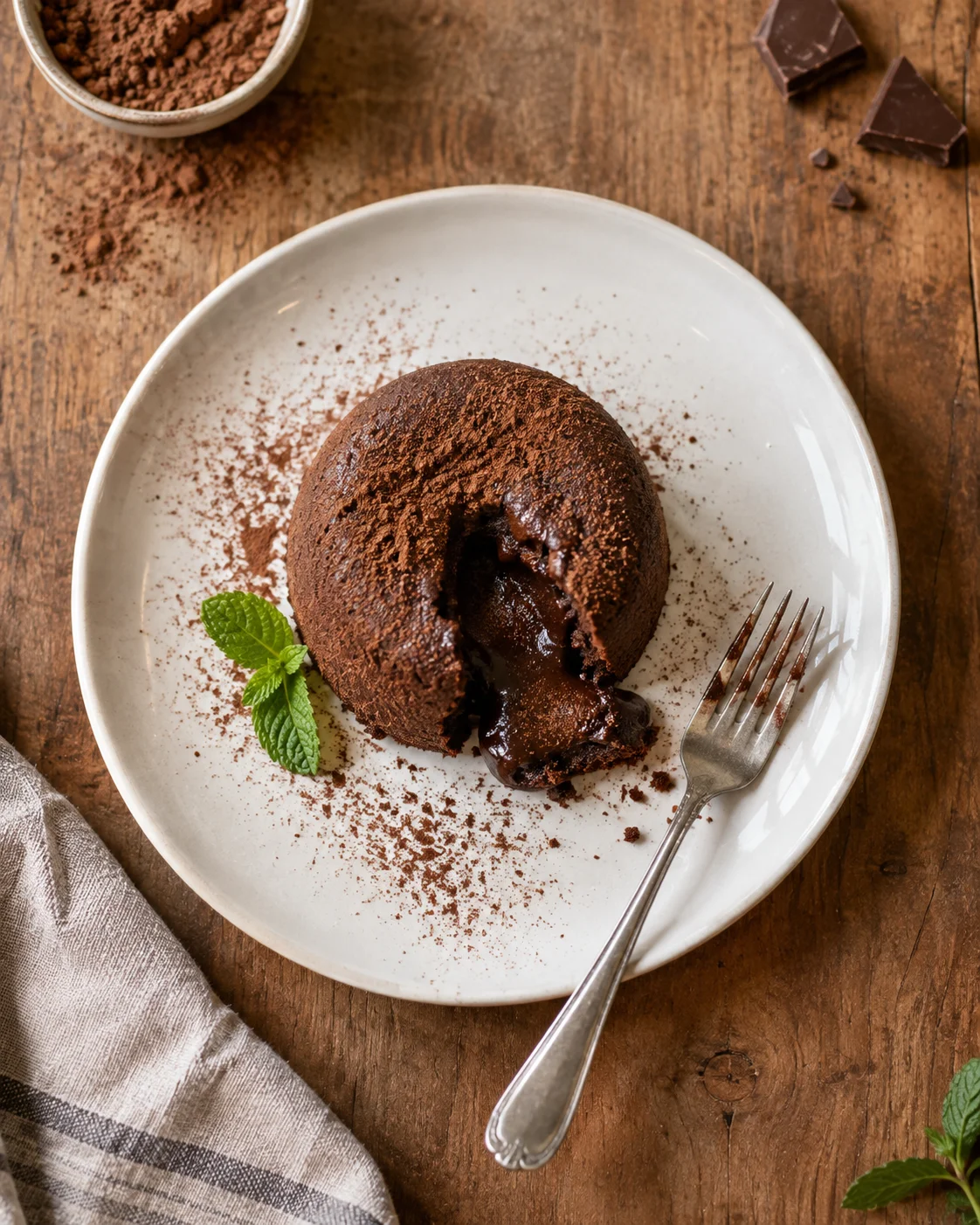 Gâteau Coulant au Chocolat : un Dessert Fondant et Irrésistible