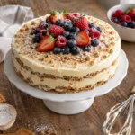 Gâteau Glacé Sans Cuisson aux Biscuits, Crème Pâtissière & Mascarpone