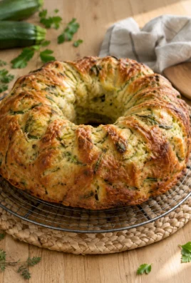 Gâteau Salé aux Courgettes en Couronne — Moelleux, Savoureux et Facile