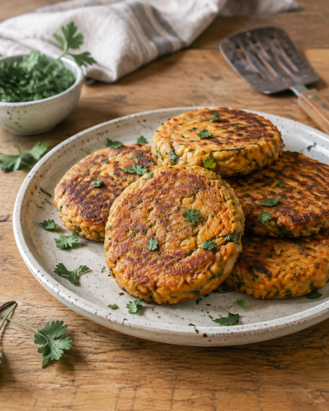 Galettes de Pois Chiches et Patate Douce – Rapides et Saines