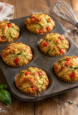 Muffins Sains aux Courgettes et Poivrons Rouges — Moelleux, Faciles et Savoureux
