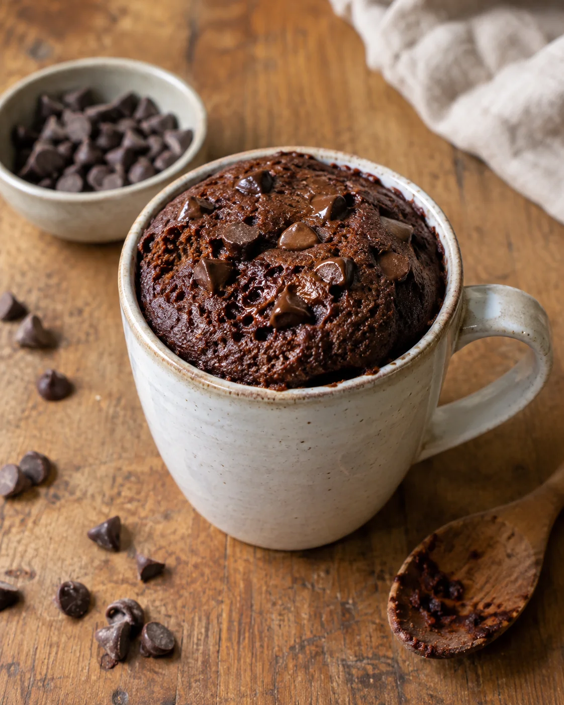 Mug Cake au Micro-Ondes en 2 Minutes — Le Dessert Express pour Une Personne