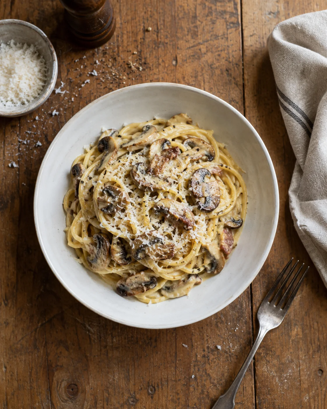 Pâtes Carbonara aux Champignons image 2
