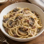 Pâtes Carbonara aux Champignons