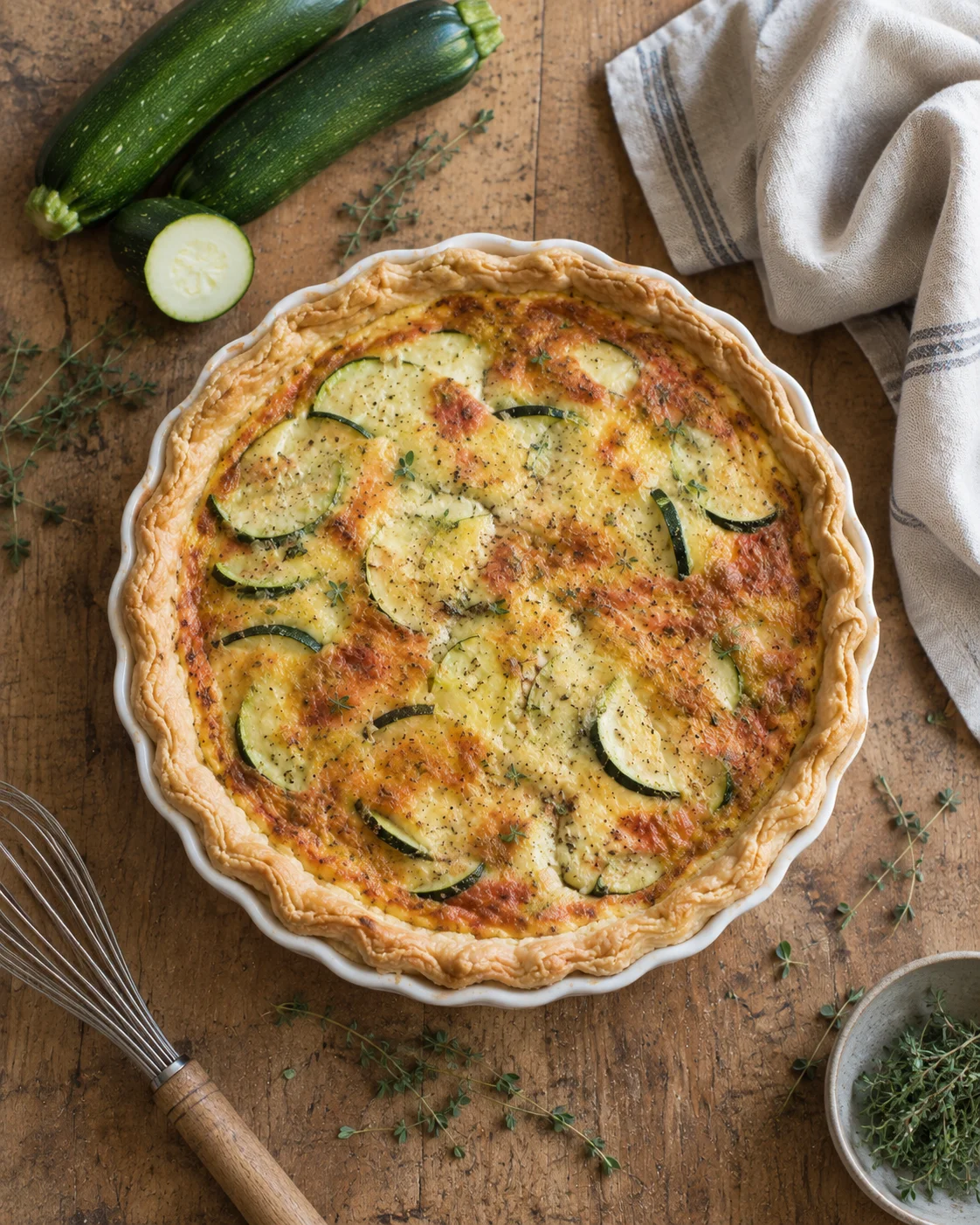Quiche aux Courgettes — Crémeuse, Légère et Savoureuse image 2