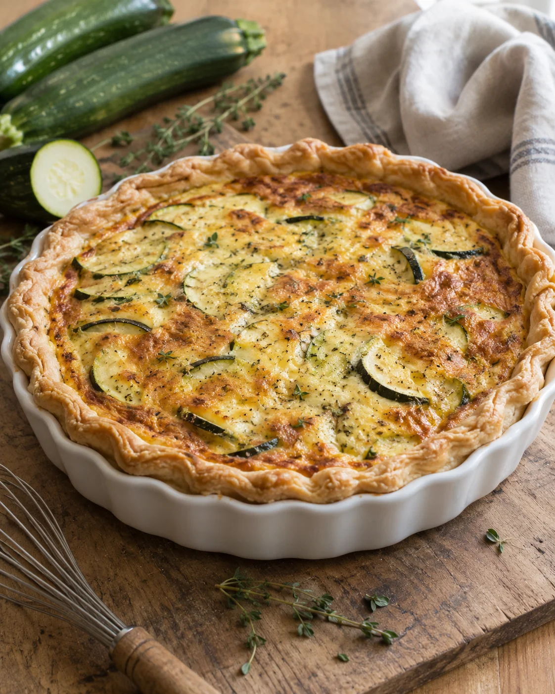 Quiche aux Courgettes — Crémeuse, Légère et Savoureuse