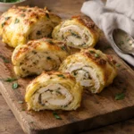Roulés de Pommes de Terre au Poulet & au Fromage