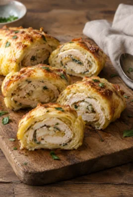 Roulés de Pommes de Terre au Poulet & au Fromage