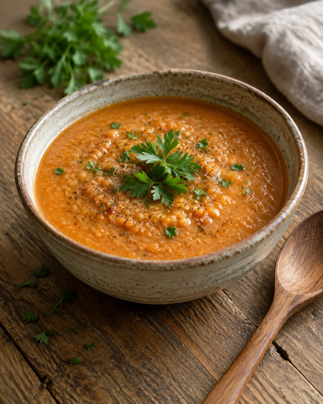 Soupe Crémeuse de Lentilles Corail – Facile, Tout-en-Un et Riche en Protéines