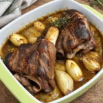 Souris d’Agneau Confite au Miel et aux Herbes