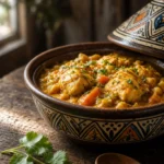 Tajine Parfumé à la Lotte, Safran & Curry — Mijoté, Parfumé & Gourmand