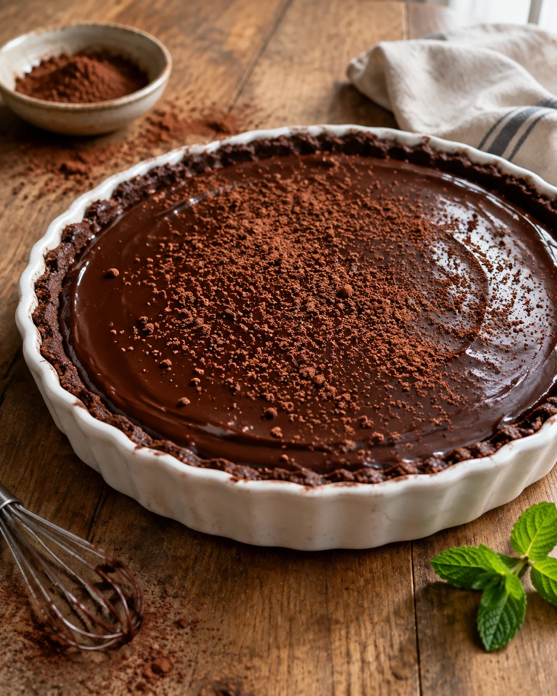 Tarte au Chocolat Sans Cuisson — Facile et Rapide