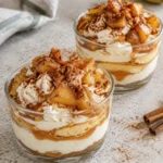 Tiramisu caramel beurre salé & pommes poêlées