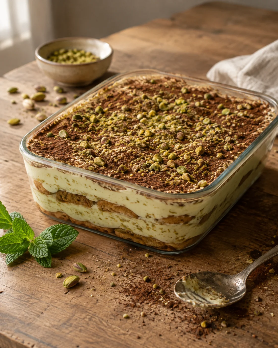 Tiramisu à la Pistache — Ultra Crémeux, Élégant et Façon Pâtisserie !