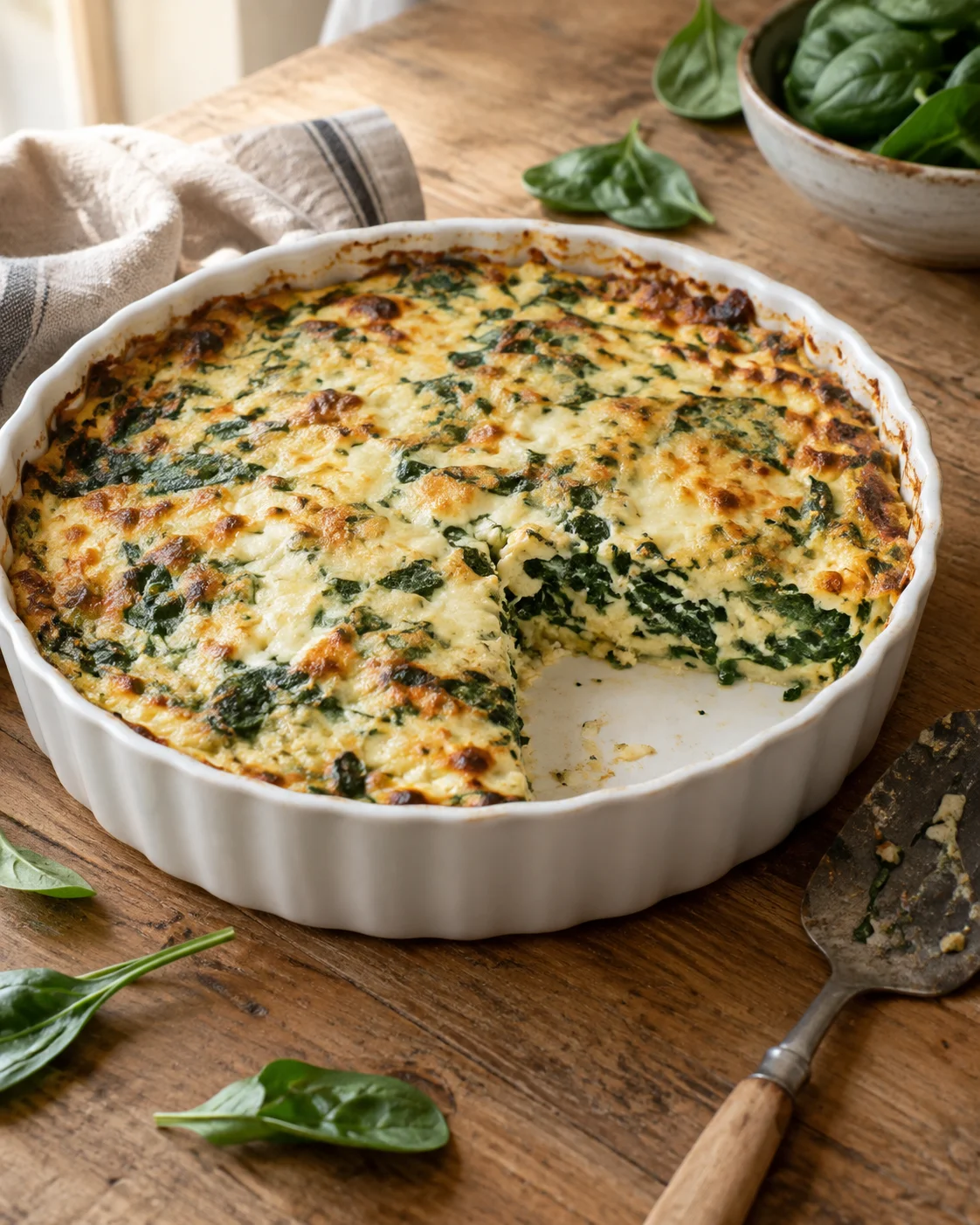 Tortilla aux Épinards et au Fromage — Fondante et Savoureuse