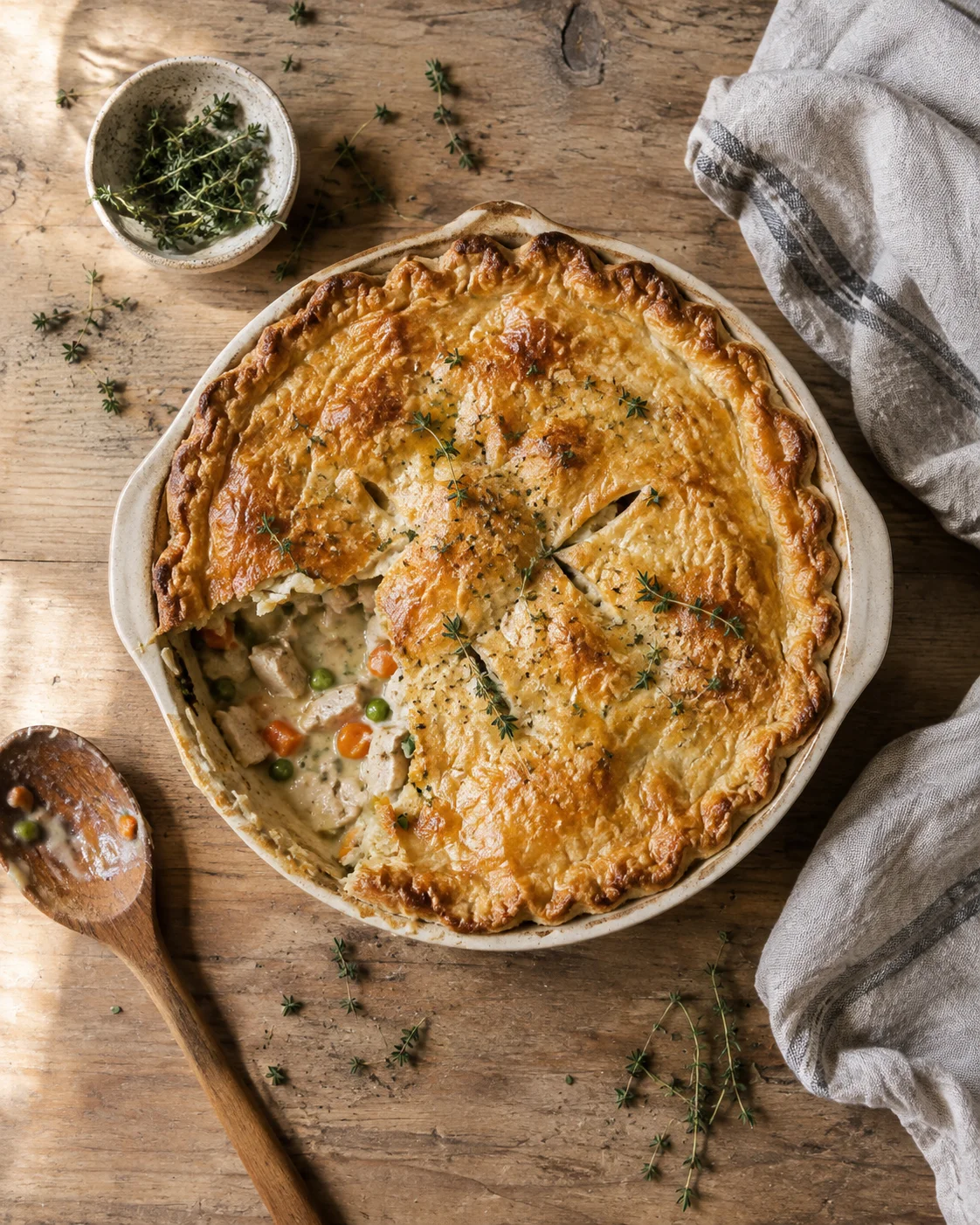 Tourte au Poulet Sans Gluten — Crémeuse, Réconfortante et Gourmande image 2