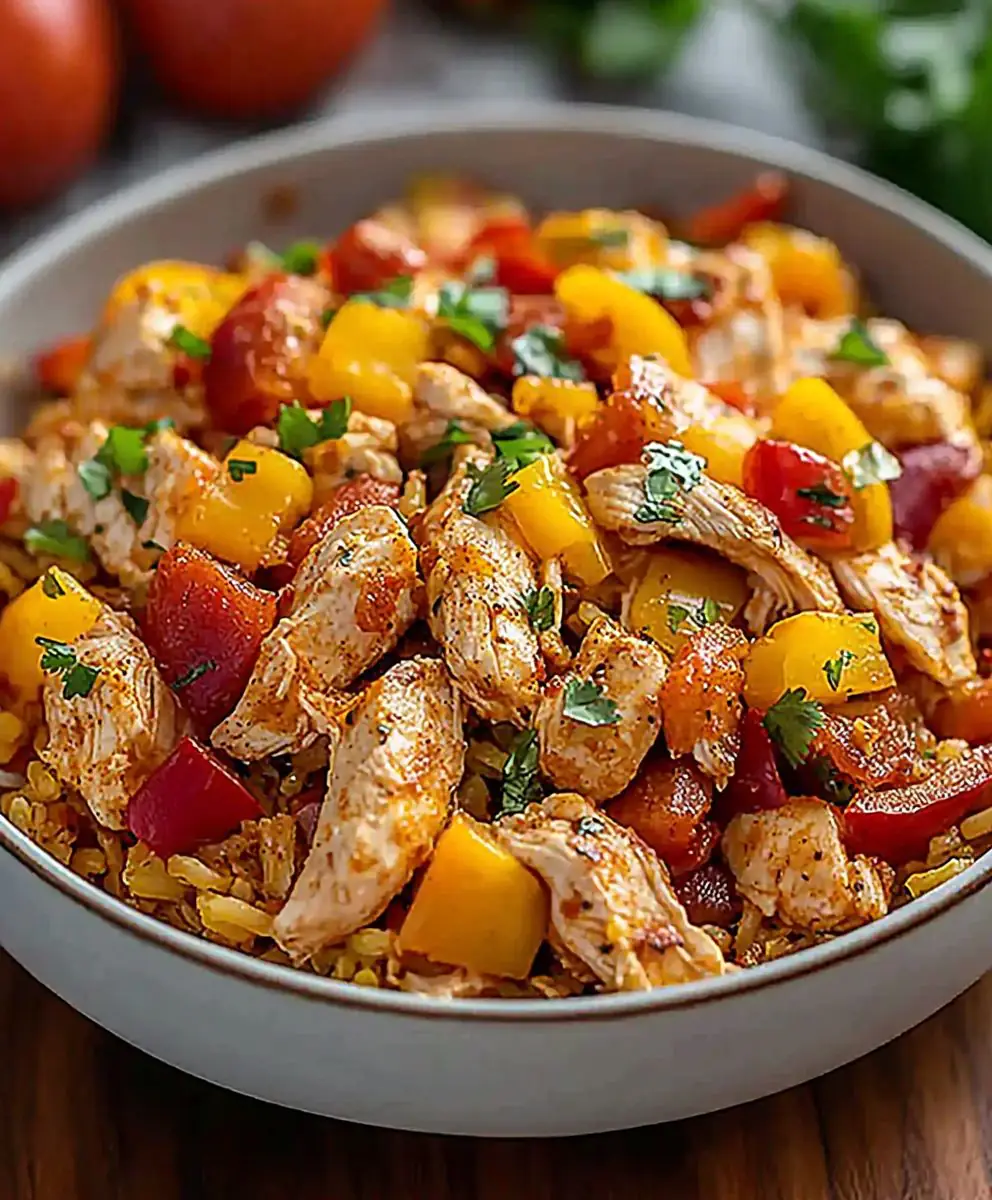 Chicken Fajita Casserole Dish