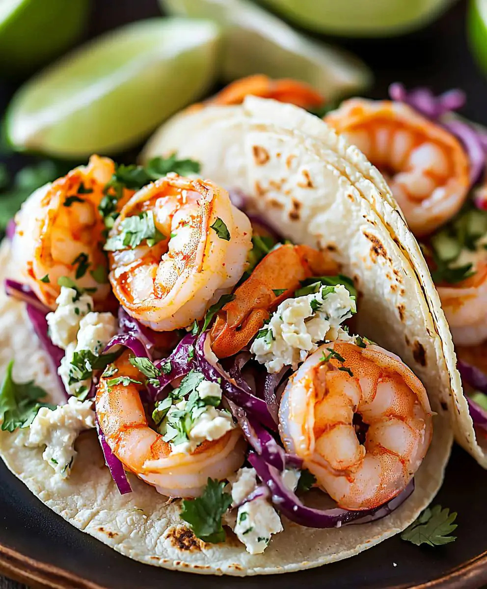 Shrimp Tacos with Sauce