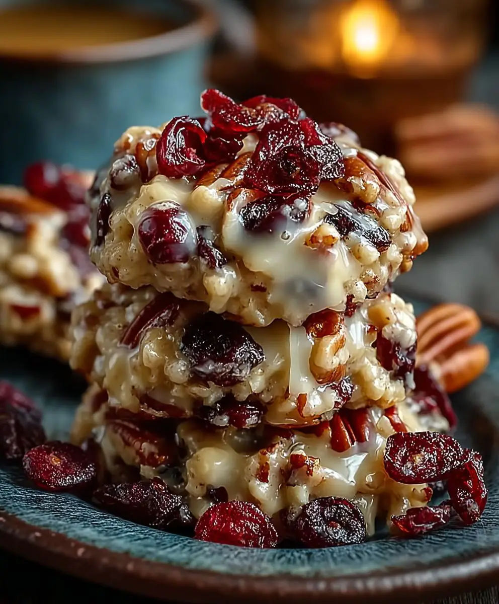 Cranberry Pecan Praline Cookies
