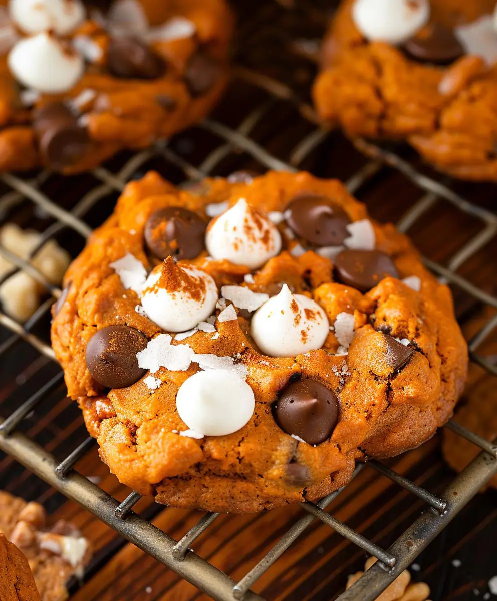 Pumpkin Smores Cookies